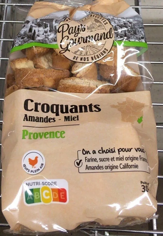 Croquants amandes miel