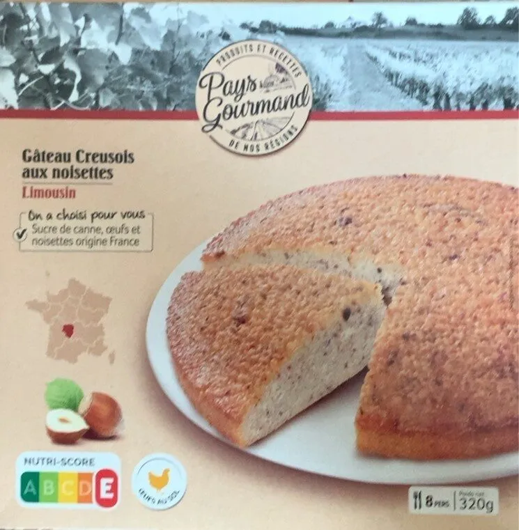 Gâteau Creusois aux noisettes
