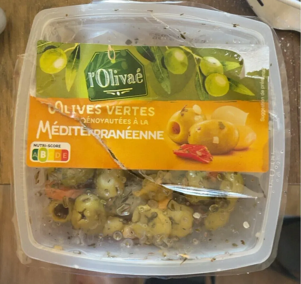 Olives vertes à la Méditerranéenne
