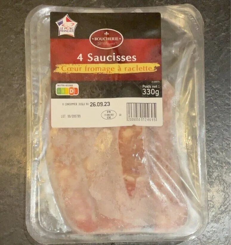 4 Saucisse Cœur Au Fromage A Raclette