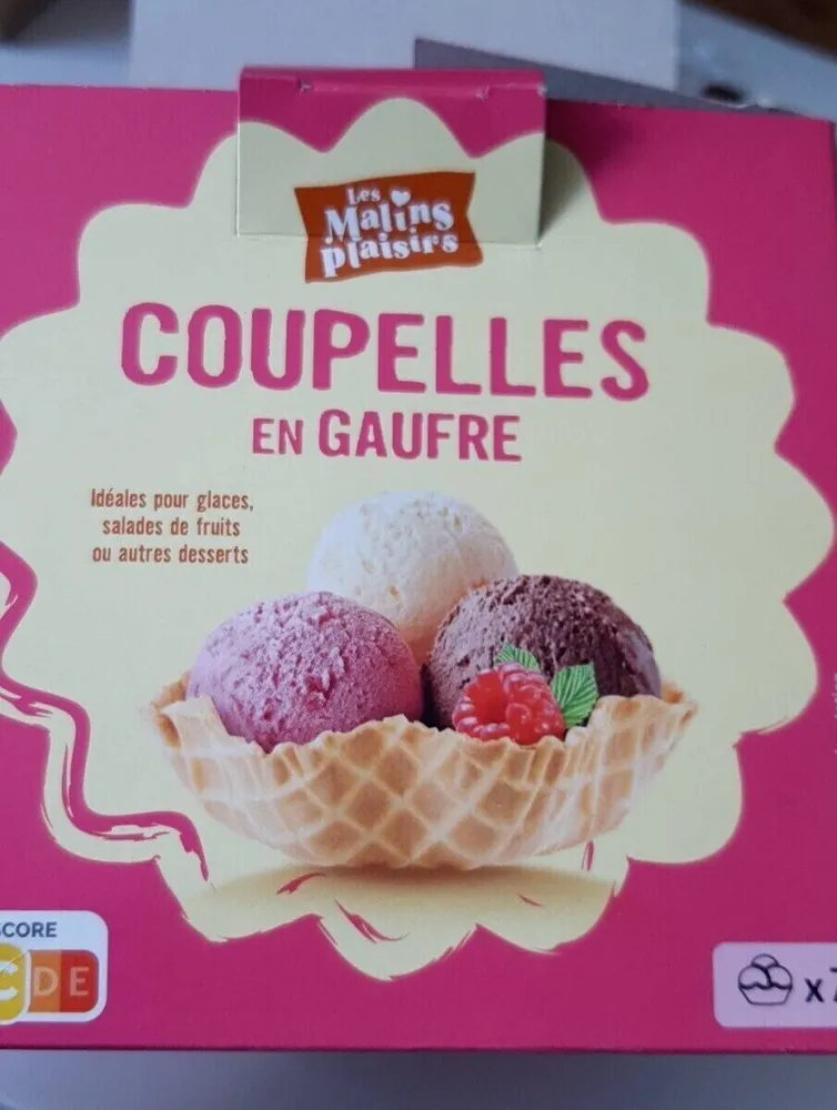 Coupelles en gaufre