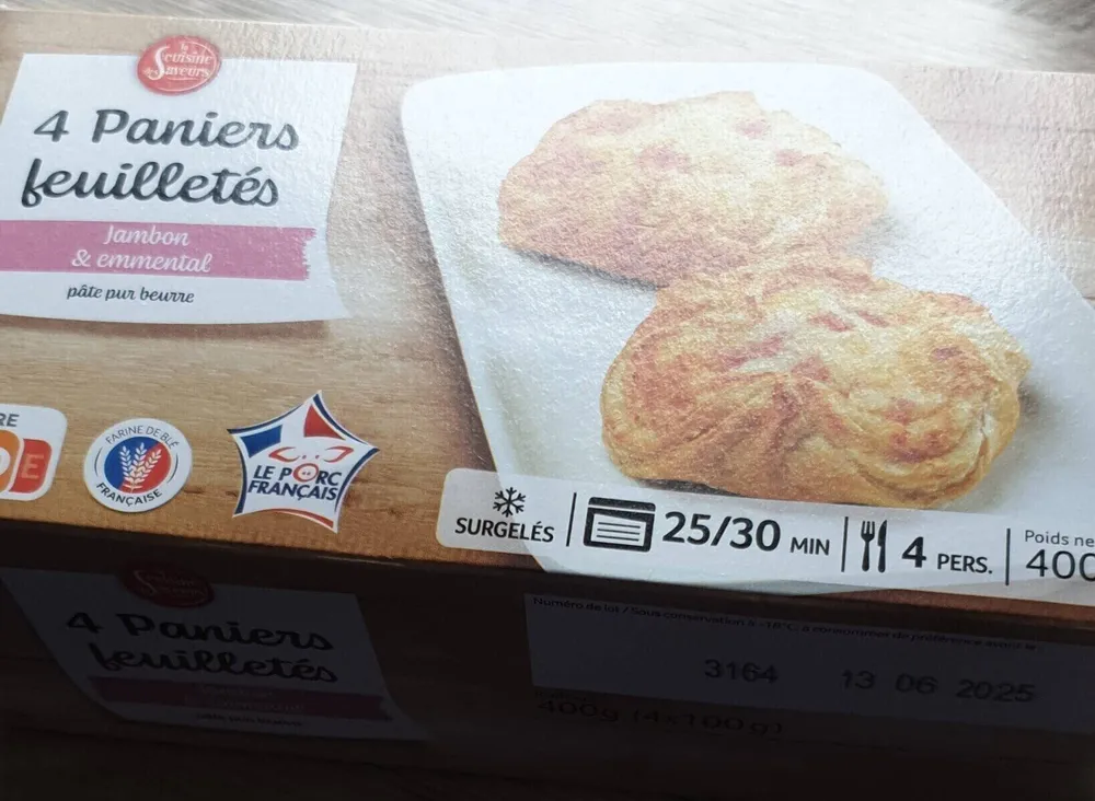 Paniers feuilletés