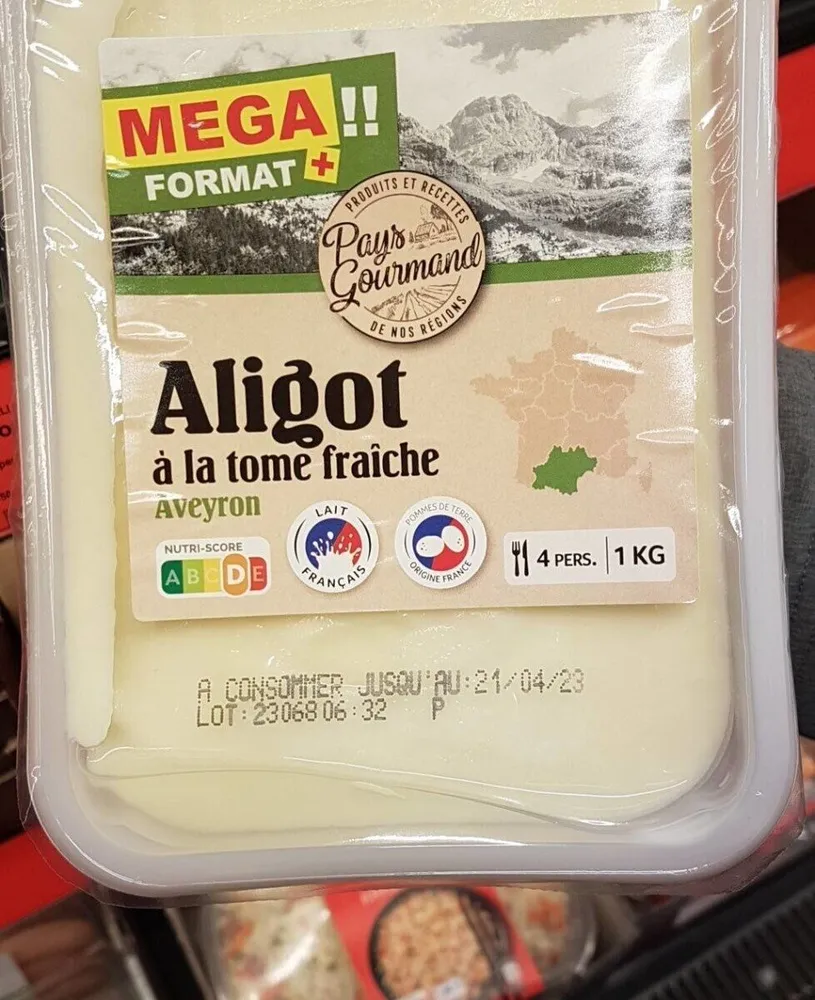 Aligot à la tome fraîche d’Aveyron
