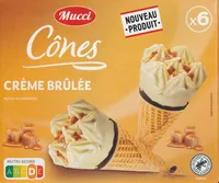 Cônes crème brûlée