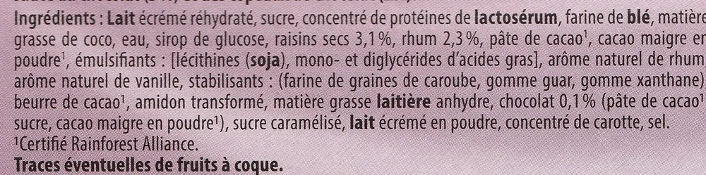 Cones rhum raisins