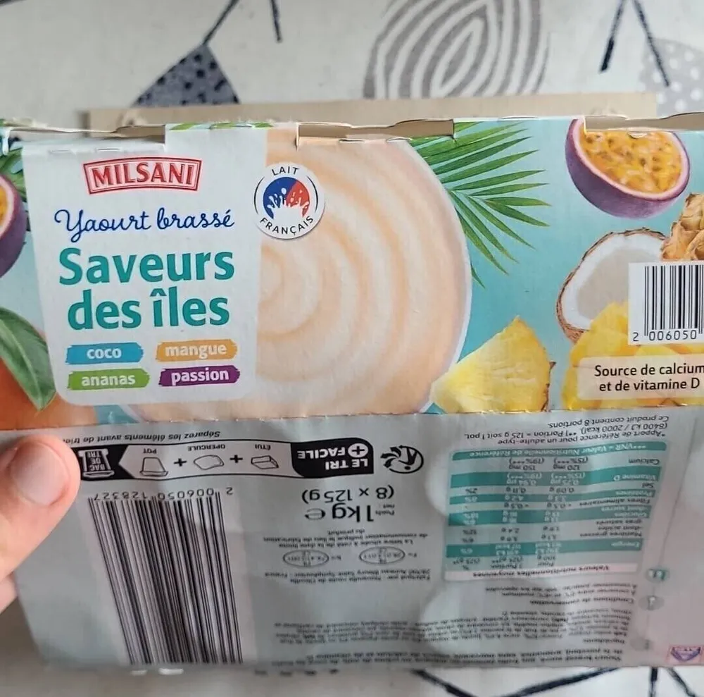 Yaourt brassé Saveurs des iles