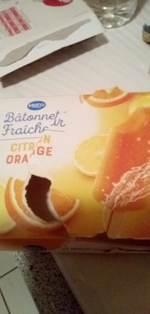 Bâtonnet fraîcheur citron orange