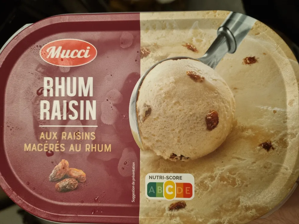 Crème glacée Rhum Raisin