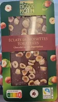 Chocolat au lait dégustation aux éclats de noisettes torréfiées