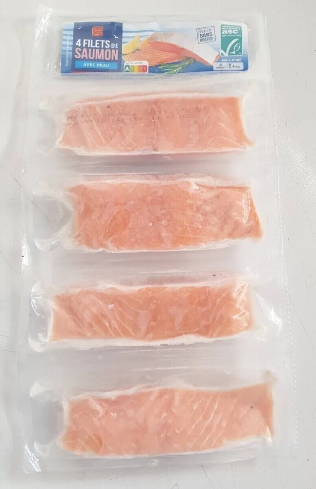 4 Filets de Saumon avec peau