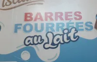 Barres fourrées au lait