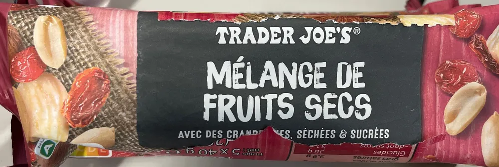 Mélange de fruits secs