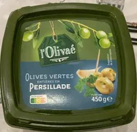 Olives vertes entières en persillade