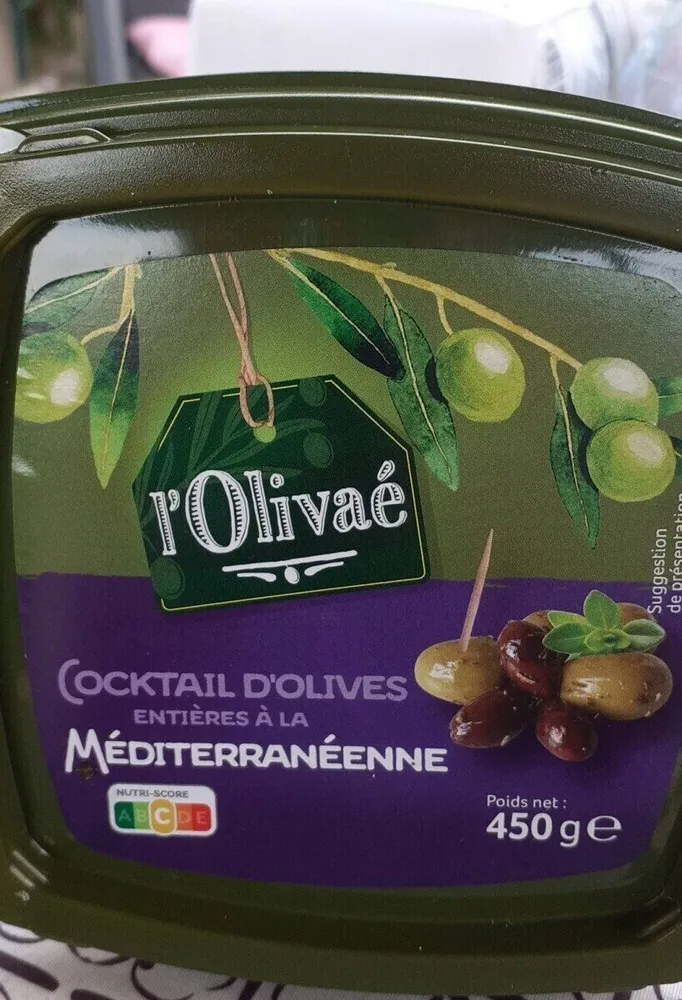 Cocktail d'olives entières à la méditerranéenne