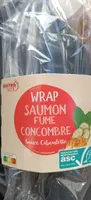 Wrap saumon fumé concombre sauce ciboulette
