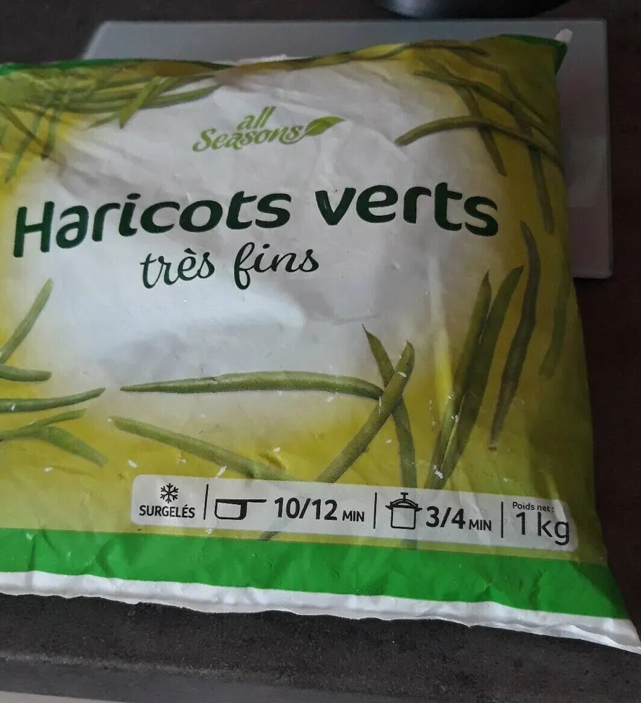 Haricots verts très fins