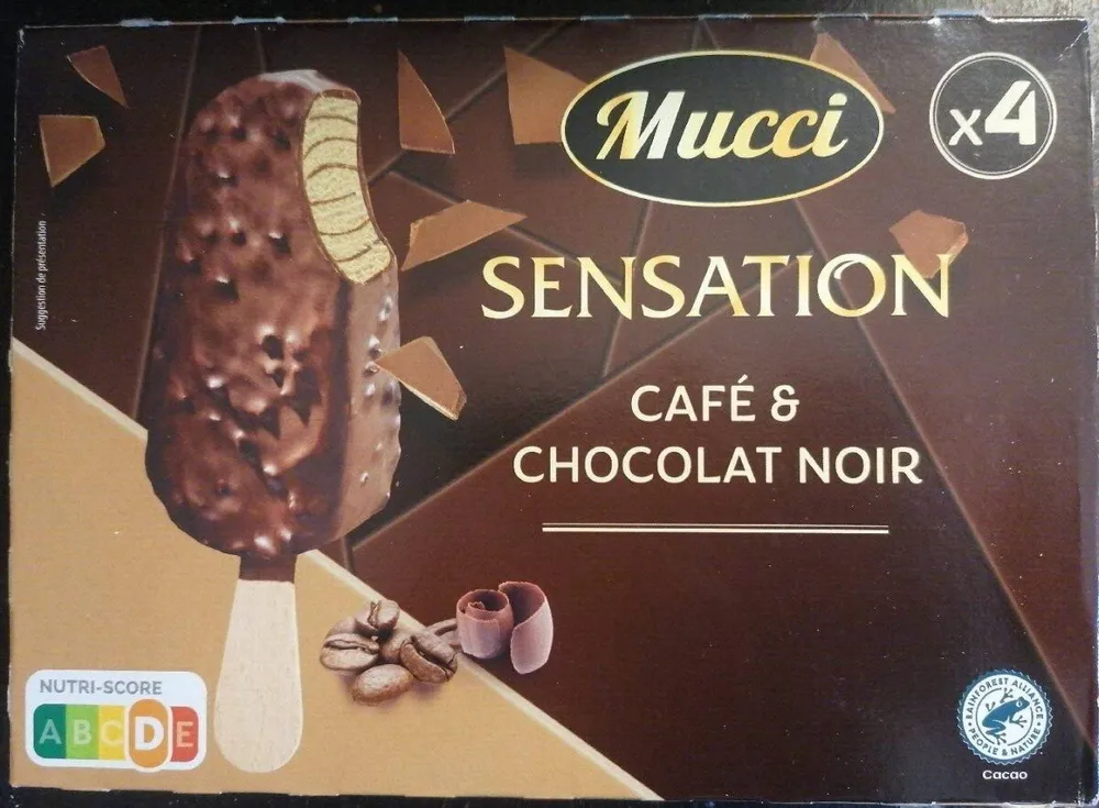 Glace café et chocolat noir