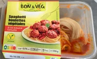 Spaghetti boulettes végétales a la sauce tomate