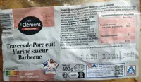 Travers de porc cuit saveur barbecue