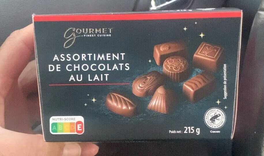 Assortiment de chocolat au lait