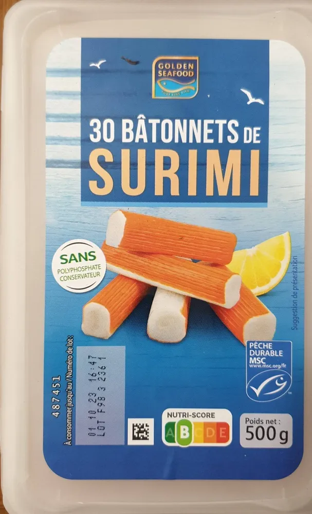 30 bâtonnets de surimi