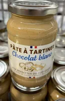 Pâte a tartiner chocolat blanc noisettes