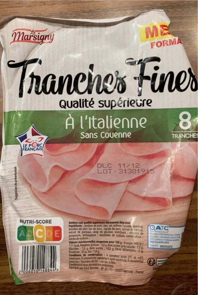 Tranches fines qualite superieure