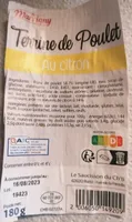 Terrine de poulet au citron