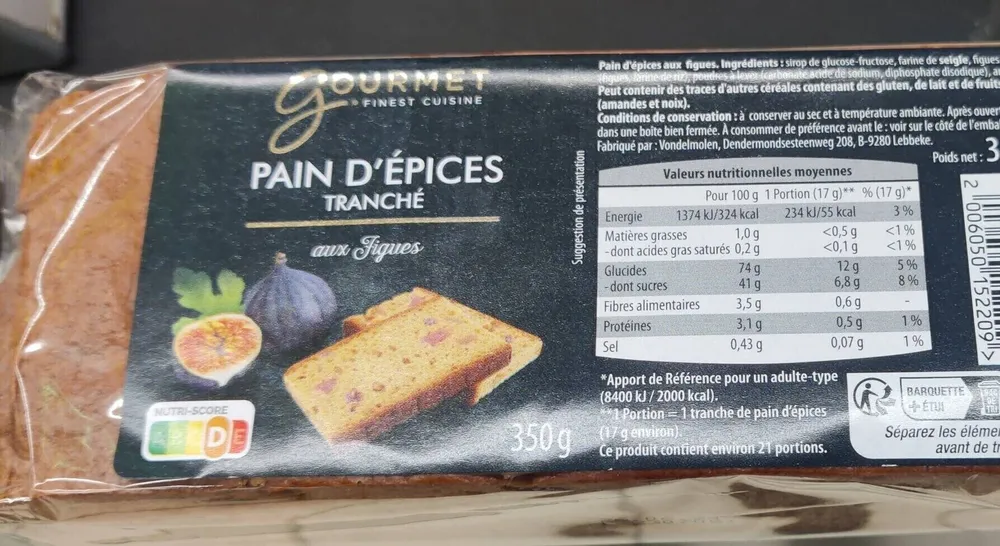 Pain d'épices aux figues