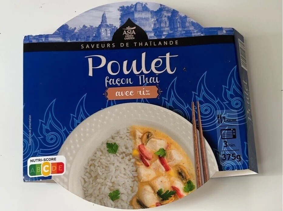 Poulet façon thaï avec riz