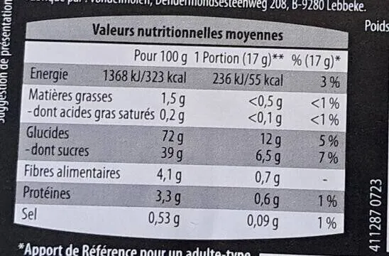 Pain d'épices tranché au miel