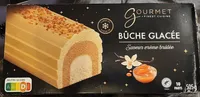 Bûche glacée saveur crème brûlée