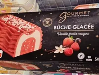 Bûche glacée vanille fruits rouges