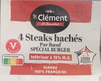 Steaks Hachés pur Boeuf SPÉCIAL BURGER