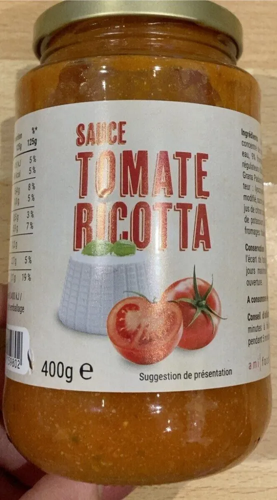 Sauce tomate ricotta