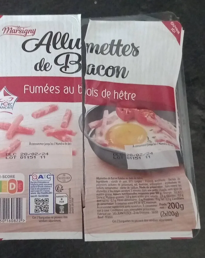 Allumettes de bacon