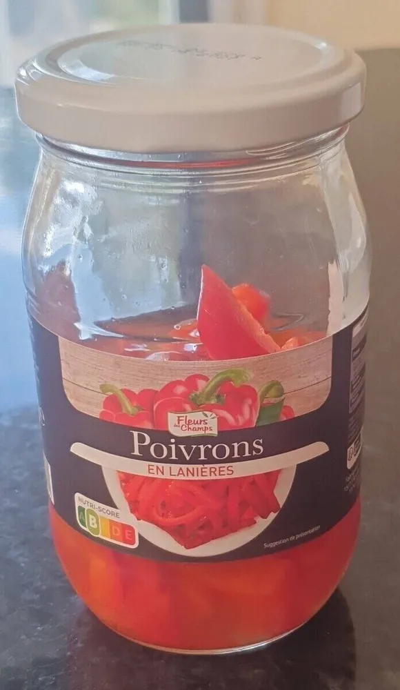 Poivrons en lanières