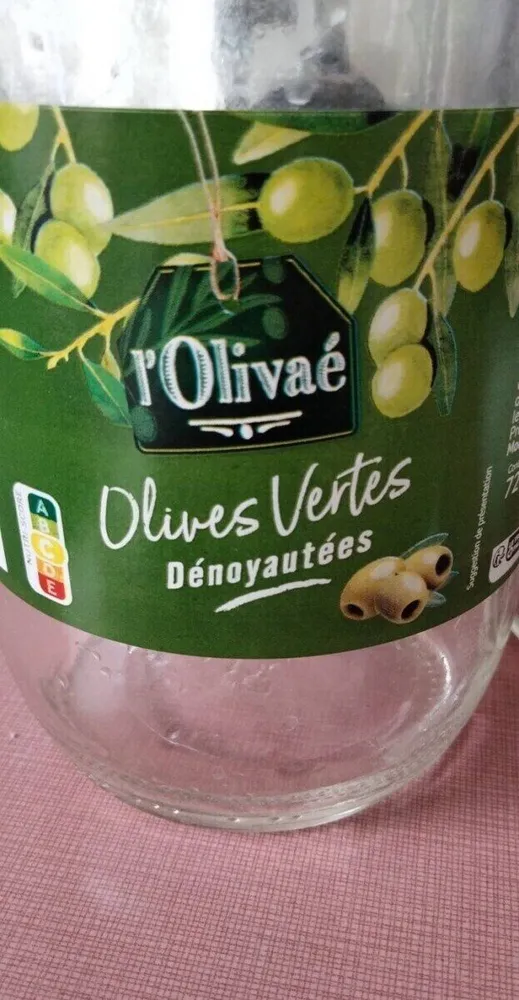 Olives vertes dénoyautées