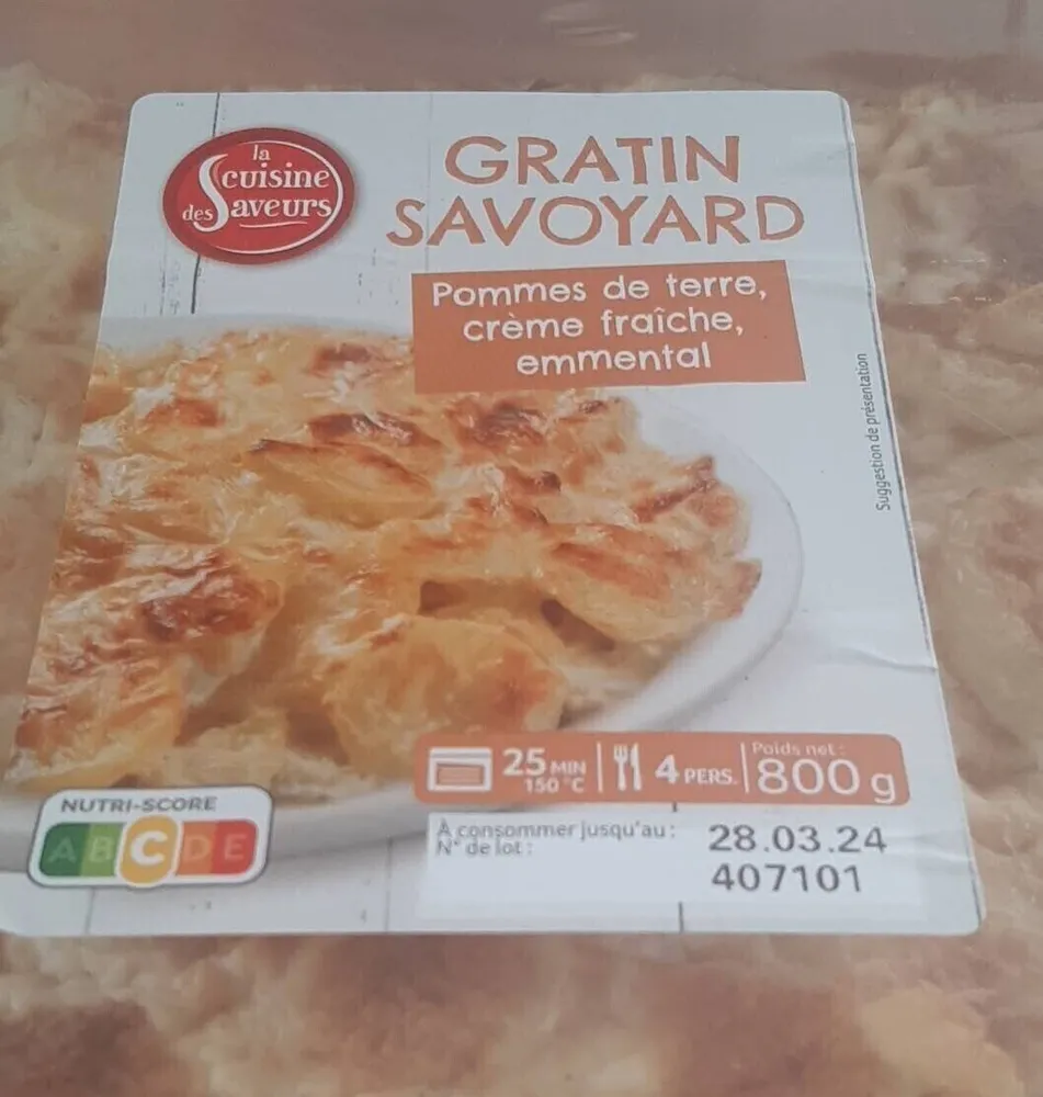 Gratin de pommes de terre à la crème fraîche et au fromage