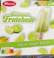 Bâtonnets fraîcheur façon virgin mojito