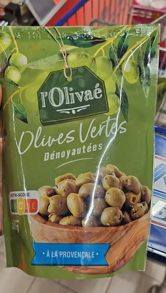 Olives verte dénoyautées à la provençale