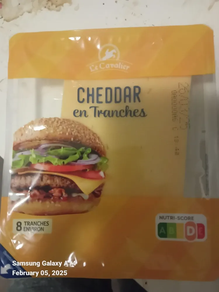 Cheddar en tranche