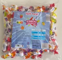 Bonbons tendres saveur fruits