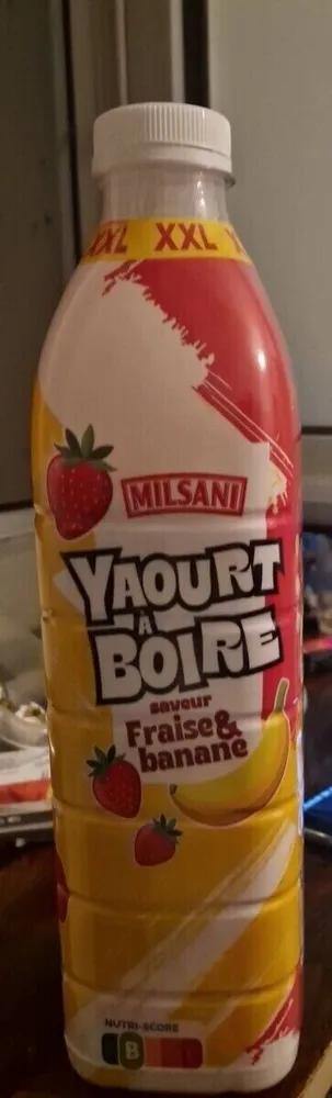YAOURT À BOIRE saveur Fraise & banane