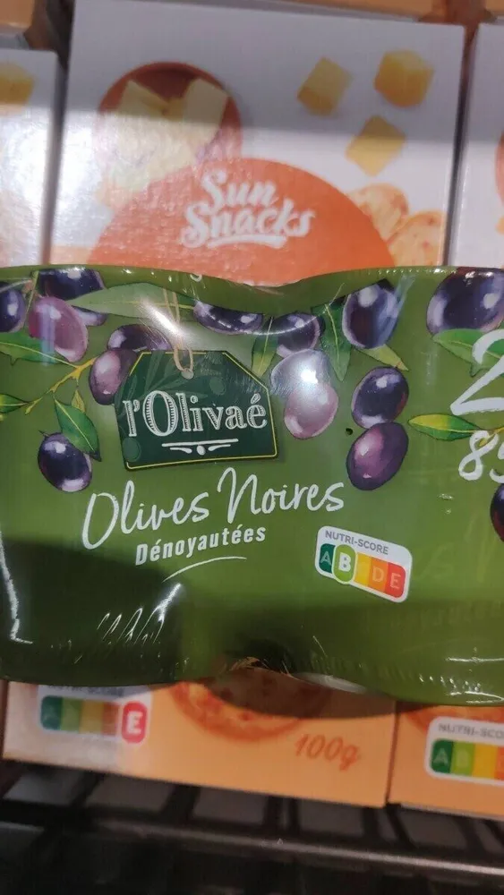 Olives noires dénoyautées