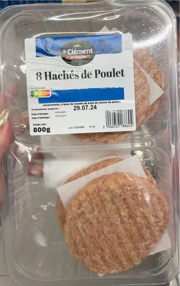 8 hachés de poules