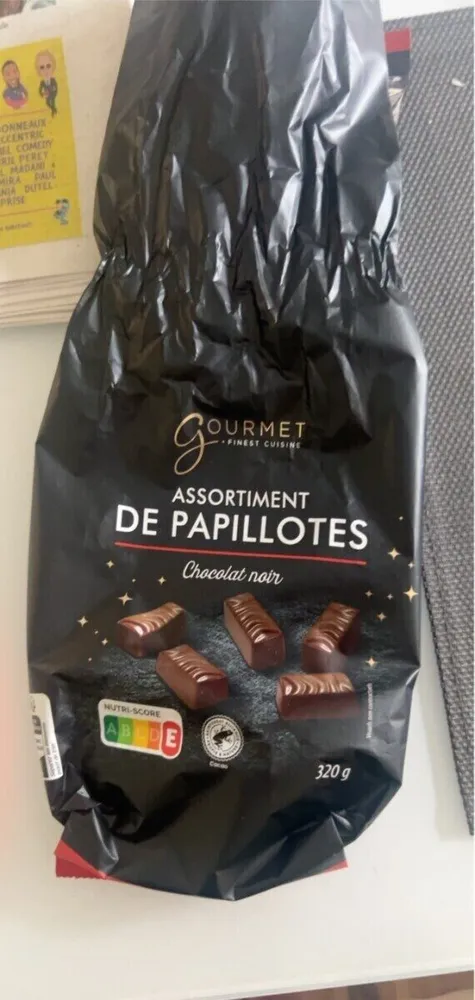Assortiment de papillotes chocolat au lait