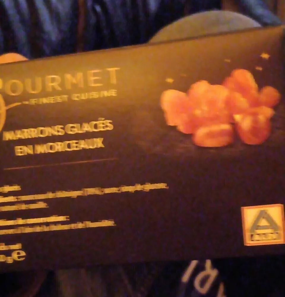 Marrons glacés en morceaux