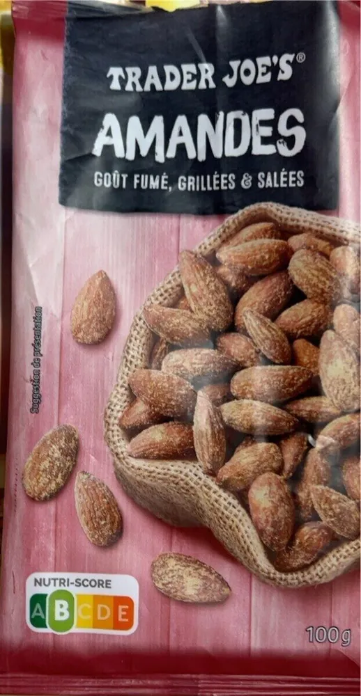 Amandes gout fumé, grillées et salées