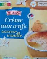 Crème aux œufs saveur vanille